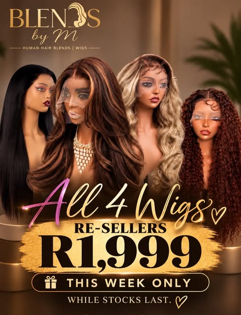 All 4 Wigs Re-seller Pack