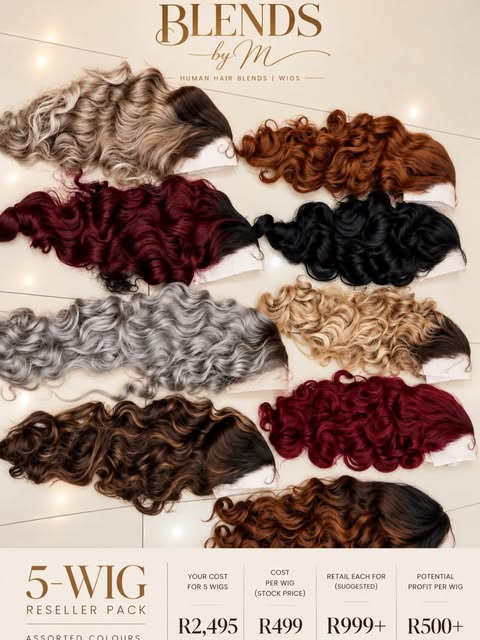 5-Wig Re-seller Pack